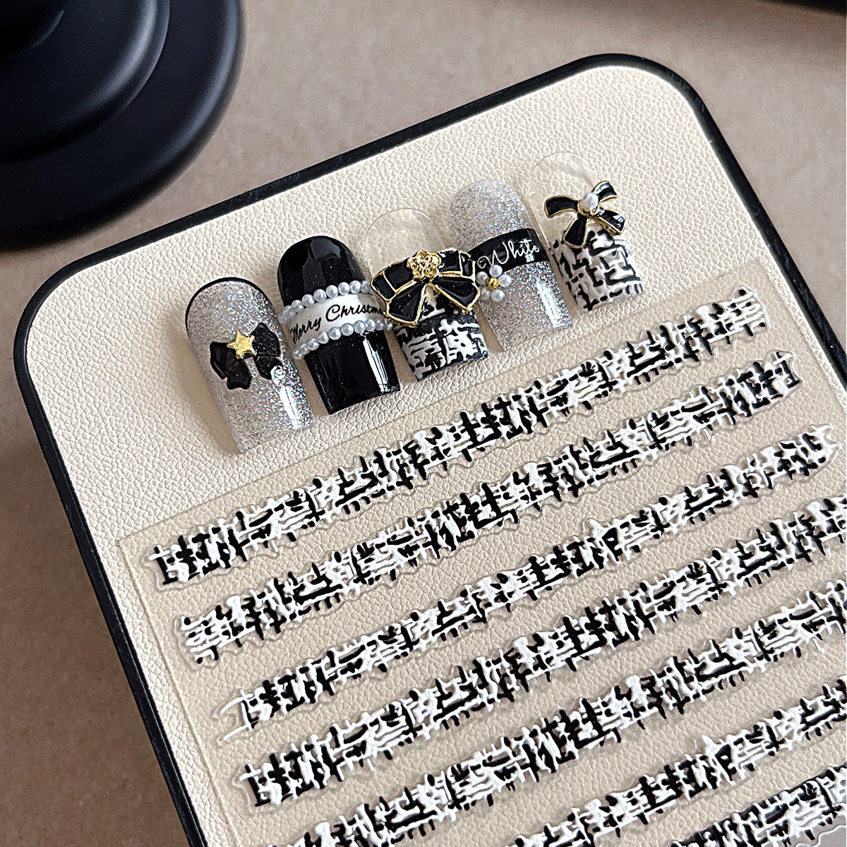 Wholesale Small fragrant style plaid nail art stickers